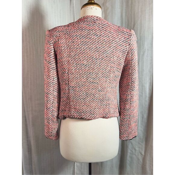 Faux Leather Knitted Modern Structured Blazer - Size S/M - Picture 4 of 5
